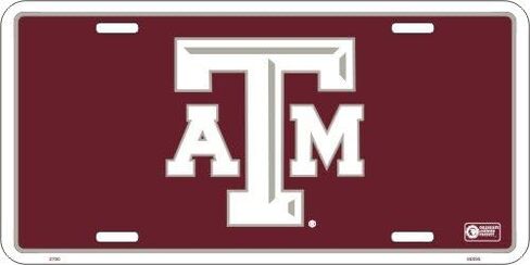 Hangtime Texas A&M University - Texas A&M Aggies - Embossed Metal 6x12 auto tag in Saudi Arabia