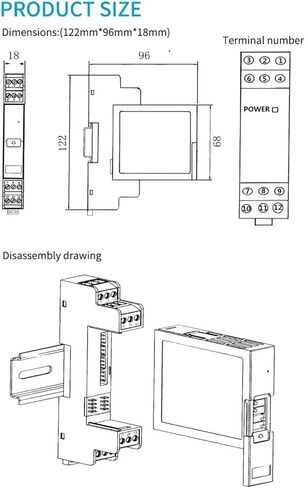 Analog Signal Isolator 2 in 2 Out DC24V 0-10V to 0-10V 0-20mA(0-10V Output) in Saudi Arabia