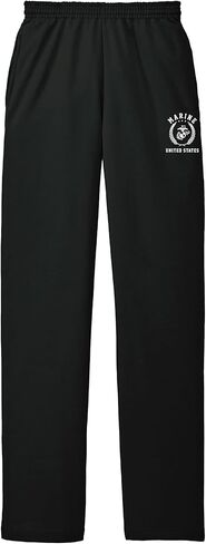 Marines White Crest Open Bottom Sweatpants with White Print in Saudi Arabia