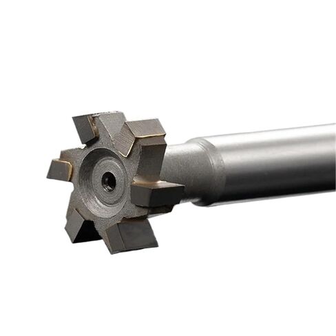 قاطع طحن بفتحة T من الكربيد الملحوم، قاطع مطحنة نهاية من الفولاذ التنغستن، لقمة توجيه للمعادن Keyway قطر 12-60 مم (5 مم، 12D 10d 100L 4T) in Kuwait