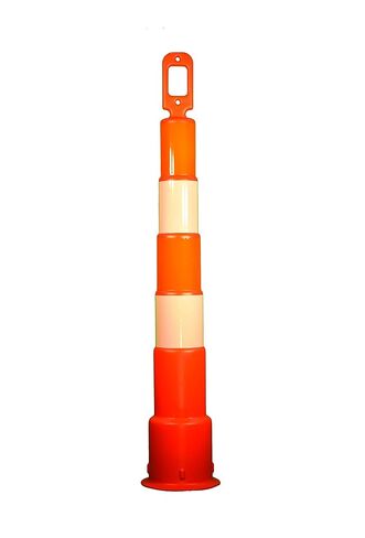 Cortina 42" Grip-N-Go Orange Channelizer Cone - (4)-6" Engineer Grade Sheeting - O/W/O/W in Saudi Arabia