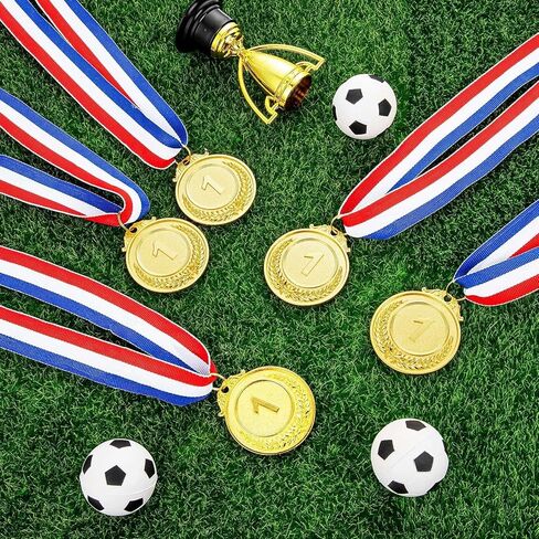 1st Place Medals, Gold Medals for Award, Winner Medal, Metal Award Medal with Smooth Ribbon, Perfect for Competitions, Party Decorations, Sports Events and Celebration Souvenir in Kuwait