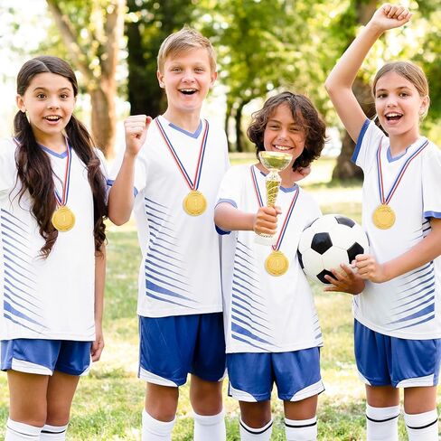 1st Place Medals, Gold Medals for Award, Winner Medal, Metal Award Medal with Smooth Ribbon, Perfect for Competitions, Party Decorations, Sports Events and Celebration Souvenir in Kuwait