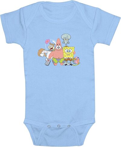Infant's SpongeBob SquarePants Group Shot Bodysuit - Black - 6 Months in Saudi Arabia
