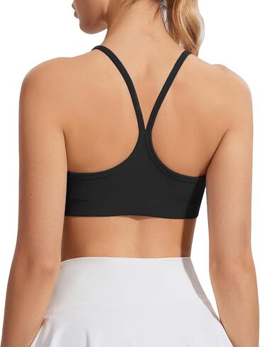 Y Back Sports Bras for Women Racerback Low Impact Spaghetti Strap Yoga Bras Workout Tank Tops with Removable Pads in Saudi Arabia