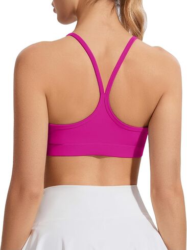 Y Back Sports Bras for Women Racerback Low Impact Spaghetti Strap Yoga Bras Workout Tank Tops with Removable Pads in Saudi Arabia
