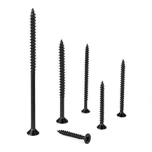 250 Pcs #8x2 Black Wood Screws Cross Drive Self-Tapping for Home Embellishment DIY Furniture & Chair Table Assembly in Kuwait