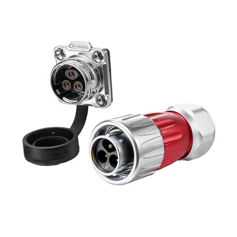 1Pcs M20 Waterproof IP68 Connector Heavy Duty 2/3/4/5/7/9/12 Pin Metal Shell Wire Soldering Panel Mounting Power Connectors(5 Pin Set) in Saudi Arabia