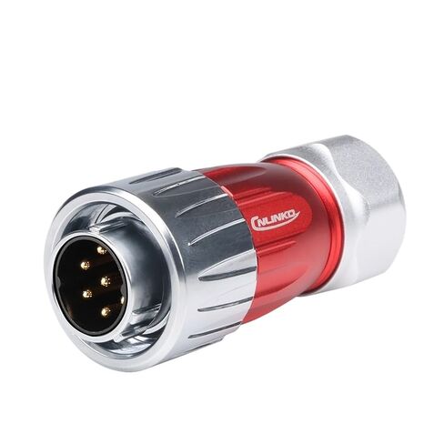 1Pcs M20 Waterproof IP68 Connector Heavy Duty 2/3/4/5/7/9/12 Pin Metal Shell Wire Soldering Panel Mounting Power Connectors(5 Pin Set) in Saudi Arabia