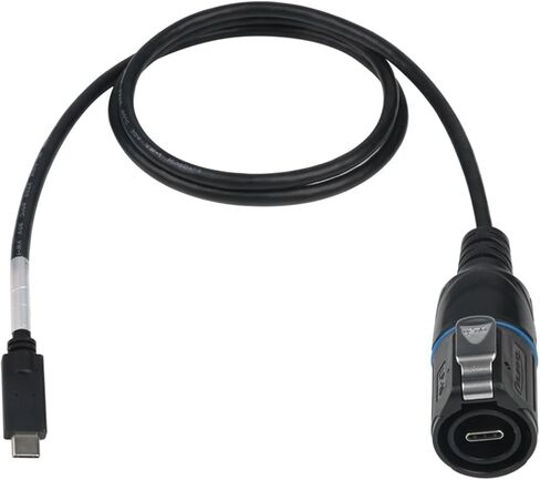 1Pcs Waterproof Type-C Industrial USB 3.1 Male Female Socket Jacks Panel Mount 0.5/1m Extension Cable USB Data Connector(Plug Gen1(1m)) in Saudi Arabia