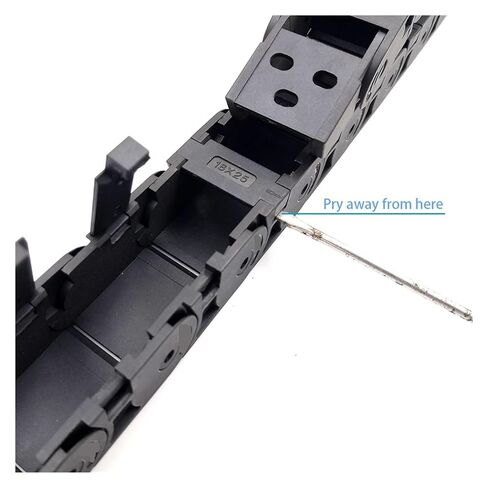 1 Meter 18x25mm Drag Chain Wire Carrier Cable Holder Towline Semi Closed Open Inside CNC Machine Tools Transmission Parts(R38) in Saudi Arabia