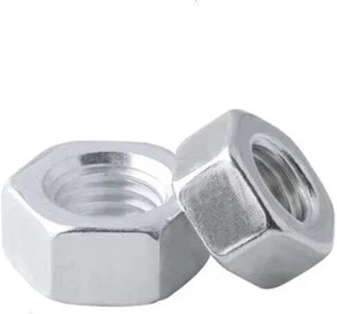 Stainless Hexagon Nut， 2-50pcs M1 - M12 Brass Steel with Black Aluminum Hex Nut Nuts(Silver,M1.6) in Saudi Arabia