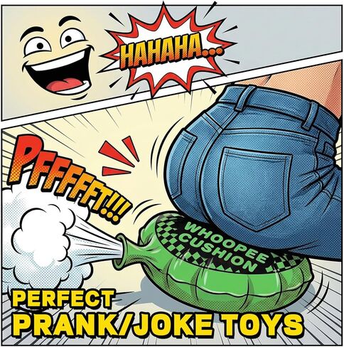 POPLAY 3 Packs Whoopee Cushions, Fart Prank for Novelty Party Favors Kids and Adults Fart Pillow Novelty Gifts in Kuwait