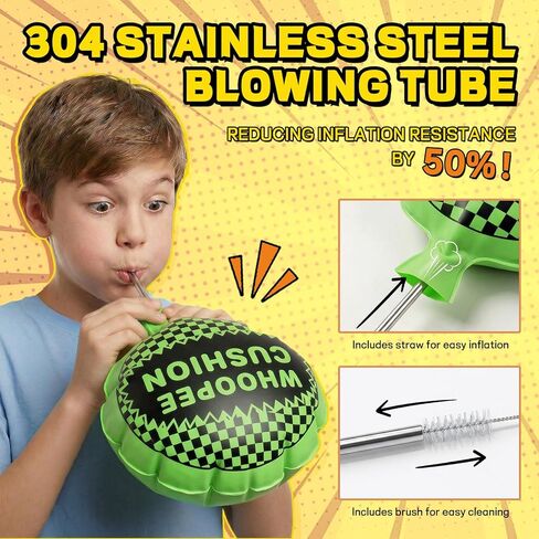 POPLAY 3 Packs Whoopee Cushions, Fart Prank for Novelty Party Favors Kids and Adults Fart Pillow Novelty Gifts in Kuwait