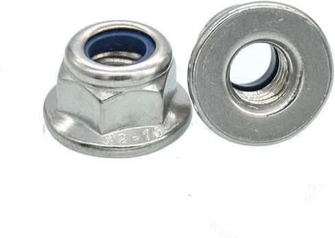 Lock nuts, M4 M5 M6 M8 M10 DIN6926 304 Stainless Steel Hexagonal Hex Nylon Lock Nut(M4(20PCS)) in Saudi Arabia