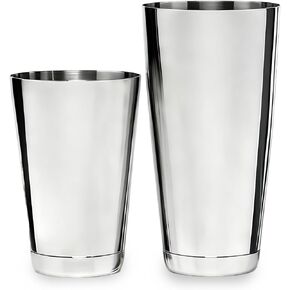 Boston Cocktail Shaker, 18oz & 28oz 2-Piece Tins, Professional Bar Shaker for Bartending, Cocktail Shakers, Essential Bar Tools for Mixing Drinks（Sliver） in Kuwait