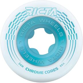 عجلات التزلج Ricta Chrome Core 99a - أبيض/أزرق مخضر - 54 ملم in Kuwait
