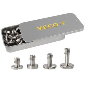 1/4"-20 Camera Screw Set, 16-Pack Stainless Steel Tripod Mount Screw, for Camera Cage, Tripod, Monopod, Quick Release Plate, Photography & Projector Mount Equipment in Kuwait