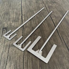 أداة تقليب مجداف من الفولاذ المقاوم للصدأ على شكل حرف E - أداة خلط المختبر بعرض 40 مم و120 مم (80 × 8 × 350 مم) in Kuwait