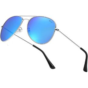 Aviator Sunglasses for Men Women, Polarized Mirrored UV400 Lenses, Lightweight, Stylish & Classic for Driving & Outdoors in Saudi Arabia