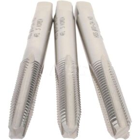 مجموعة صنبور Hertel، رقم 10-24 UNC، 4 فلوت، فولاذ عالي السرعة، لمسة نهائية لامعة، 2-3/8 بوصة OAL، فئة 2B و3B مناسبة، 3 قطع in Saudi Arabia