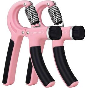 مدرب قوة القبضة - عبوتان لتقوية قبضة اليد نطاق مقاومة قابل للتعديل 20-90 رطلاً، قبضة يد غير قابلة للانزلاق، تمرين قابض اليد، مقوي المعصم لتمرين قبضة الساعد in Kuwait