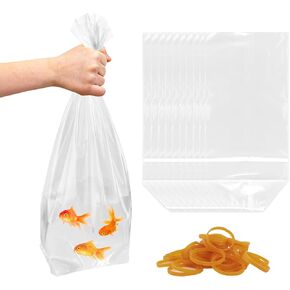 60 قطعة من أكياس شحن الأسماك، بلاستيك HDPE الشفاف، ختم مزدوج من الأسفل، حقائب نقل للأسماك الحية والمياه العذبة والمياه المالحة in Kuwait