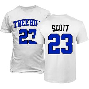 Ravens Basketball Movie #23 Nathan Scott One Tree Hill Jersey Style Men's T Shirt in Saudi Arabia