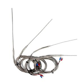 SNDHEATER K نوع مستشعر درجة الحرارة العالية الحرارية 50 مم / 100 مم / 150 مم / 200 مم / 300 مم مسبار إبرة 1 م / 2 م / 3 م / 4 م / 5 م سلك حماية (طول المسبار 200 مم، طول الكابل 4 م_ ضياء المسبار. 3 مم) in Kuwait