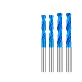 لقمة مثقاب كربيد ثلاثية الأبعاد 3-12 مم مثقاب تبريد حلزوني ملتوي لقمة ثقب طلاء أزرق للمعادن قطعة واحدة (اللون: 4.7 مم) in Kuwait
