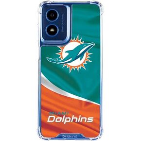 حافظة هاتف Skinit الشفافة متوافقة مع Moto G 5G - تصميم NFL Miami Dolphins المرخص رسميًا in Kuwait