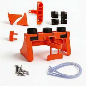 موزع خلاط كوكتيل متناسب من Aperol Spritz - نسبة دقة 2:1:1 لبروسيكو/سيكت والماء والأبيرول - أداة بار منزلية أساسية مع 4 صمامات ومقبض مثبت مسبقًا (Aperol Spritz) in Kuwait