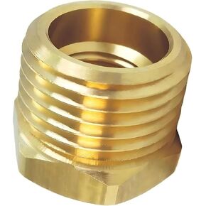 تركيب أنابيب مخفض البطانة السداسية - يناسب استبدال أجزاء أنظمة الأنابيب J02F03M - تركيب مخفض الأنابيب النحاسية - ذكر 3/8 بوصة NPT × 1/4 بوصة سداسي نحاسي أنثى NPT، 5 قطع in Kuwait