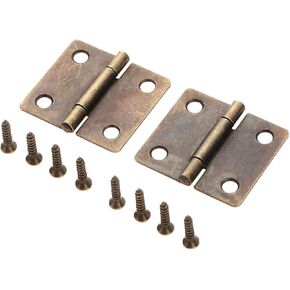 Antique Hinges,Bronze Decorative,Wooden Box Hinge,2Pcs 38 * 34mm Antique Bronze Furniture Hinges Cabinet Drawer Door Butt Hinge Vintage Decorative Hinge for Jewelry Gift Wooden Box Butt Hinges in Kuwait