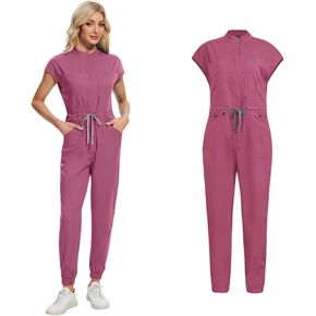فرك الرعاية الصحية للجنسين، مجموعات فرك بذلة، تمتد، بلوزة فضفاضة وسروال مجموعة مع جيوب، ممرضة، طبيب الأسنان، اليوغا in Kuwait