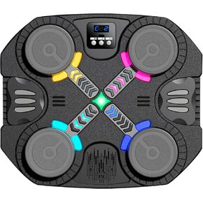 آلة الملاكمة الموسيقية للأطفال والكبار من COENGWO، مدرب ملاكمة ذكي يعمل بتقنية البلوتوث مع أضواء LED، لعبة هدف اللكم المثبتة على الحائط، معدات تدريب على التفاعل مع قفازات، عرض النتائج in Kuwait