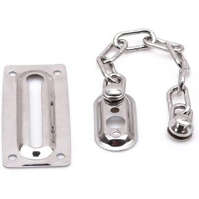 قفل سلسلة من الفولاذ المقاوم للصدأ لباب الحد من النوافذ، قفل مضاد للسرقة، قفل سلسلة أمان فضي، قفل ملولب، لوحة حماية للخزانة in Kuwait