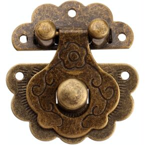 Antique Hinges,Bronze Decorative,Wooden Box Hinge,1PC 40 * 36mm Antique Bronze Box Hasp Latch Lock Jewelry Chest Wooden Box Clasp Lock Hardware Tools Butt Hinges in Kuwait