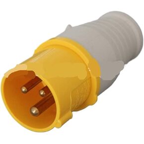 Industrial Waterproof Plug Yellow 110V/16A/3 core/IP44 SF-013-4 in Kuwait