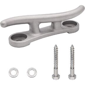 Cast Aluminum “S" Dock Cleat, 10" Boat Cleat with Bolts, Corrosion-Resistant, High Load Capacity for Boat Docks, Decks, Piers for Tying up Boats, Marine Decor in Saudi Arabia