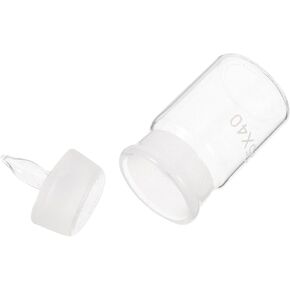 GARVALON Glass Weighing Bottle with Lid, 25x40mm Laboratory Weighing Vessel for Liquid Samples, Borosilicate Glass Instrument for Precise Chemical Measurement and Lab Use in Kuwait