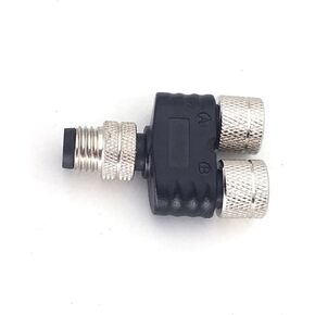 M8 3pin M8-4 1 سبليت 2 Y-نوع قابس مهايئ 1 ذكر إلى 2 أنثى الفاصل مستشعر دائري موصل 1 قطعة (4P) in Kuwait