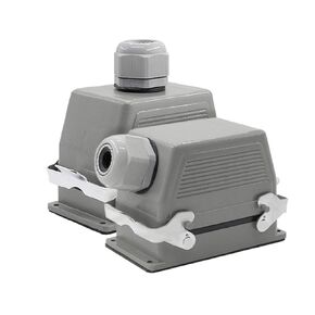 HDC-HE-048-1/2 Heavy Duty Connectors F/M 48pin Screw Connection Industrial Rectangular Aviation Connector Plug 1Pcs(HDC-HE-048-1) in Kuwait