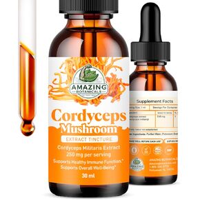 صبغة الجسم المثمرة من فطر كورديسيبس - 250 مجم لكل حصة - مكمل سائل ثنائي المستخلص - دعم الطاقة والقدرة على التحمل - نباتي، غير معدّل وراثيًا، صنع في الولايات المتحدة الأمريكية، قطرات خالية من السكر والكحول - 1 أونصة/30 مل in Kuwait