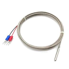 Thermocouple Thread Type K 1~10M Probe Shielded Braide Wire Temperature Sensor for Controller 1Pcs(K Type 8 M) in Kuwait