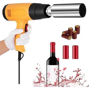 آلة ختم النبيذ، آلة الانكماش الحراري للكبسولة البلاستيكية المحمولة، درجة حرارة قابلة للتعديل، تستخدم للتغليف المنكمش بالحرارة. in Kuwait