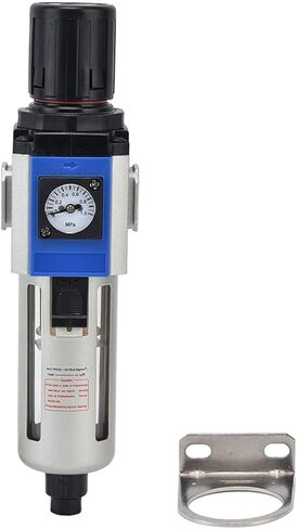 Flows Filters Regulator, Air Compressor Filter Easy Installation Self Locking Aluminium Alloy Accurate Adjustment 3 Draining Modes for Equipment GFR300-10 in Saudi Arabia