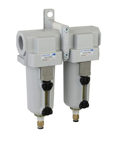 PneumaticPlus SAFU450-N06D-MEP إزالة زيت الهواء (0.1 ميكرومتر)، مجموعة فلتر الدمج (0.01 ميكرومتر)، 3/4 بوصة NPT، وعاء معدني مع تصريف تلقائي in Saudi Arabia