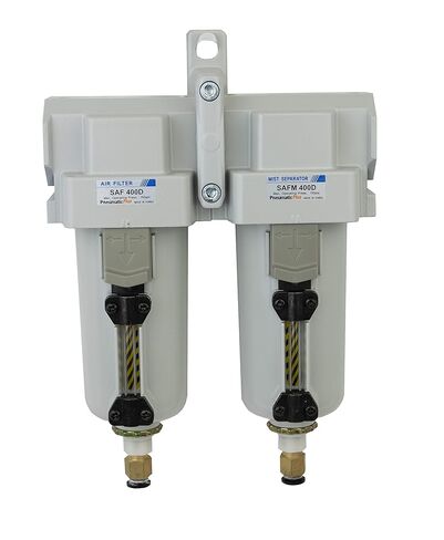 PneumaticPlus SAFU450-N06D-MEP إزالة زيت الهواء (0.1 ميكرومتر)، مجموعة فلتر الدمج (0.01 ميكرومتر)، 3/4 بوصة NPT، وعاء معدني مع تصريف تلقائي in Saudi Arabia