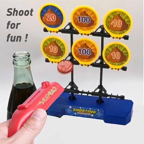 Beer Bottle Opener Gag Gifts Cap Gun Bottle Opener Fun Practical Tool For Beer Enthusiasts Suitable For Camping Festivals College Gatherings Pool Parties (1, Red-Blue-Black-Grey) in Saudi Arabia